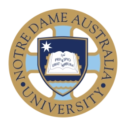 The University of Notre Dame Australia logo