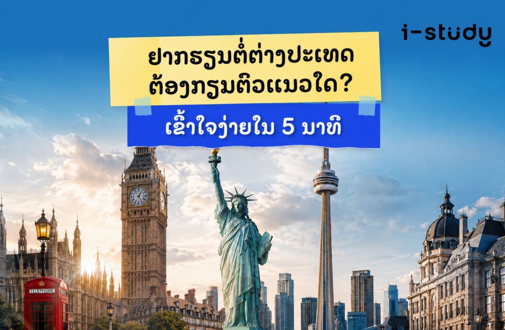 ຢາກຮຽນຕໍ່ຕ່າງປະເທດ ຕ້ອງກຽມຕົວແນວໃດ? ເຂົ້າໃຈງ່າຍໃນ 5 ນາທີ